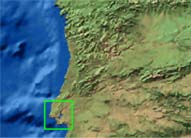 Map showing Lisbon location within Portugal