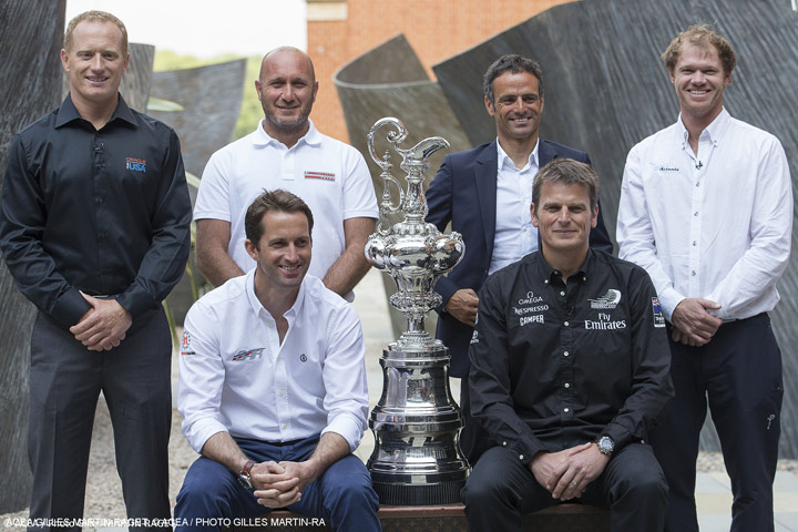 Skippers for 35th America's Cup. Image: 2014 ACEA/Photo: Gilles Martin-Raget.