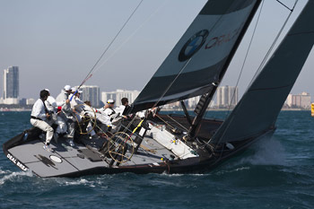 BMW Oracle Practicing in Miami