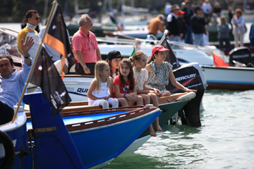 Young and old on the water Saturday in Venice. Photo:2012 ACEA/Gilles Martin-Raget