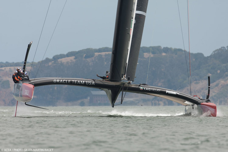 Oracle Team USA boat #2.  Photo:2013 ACEA/Gilles Martin-Raget